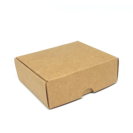 Caixa de montar 9x8x3 cm em kraft natural 280g - 25 unidades