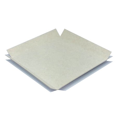 Berço para caixa com base 7x7 cm em duplex branco 250g - 25 unidades