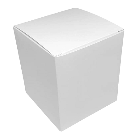 Caixinha padrão 8x8x9 cm em duplex branco 300g - 25 unidades