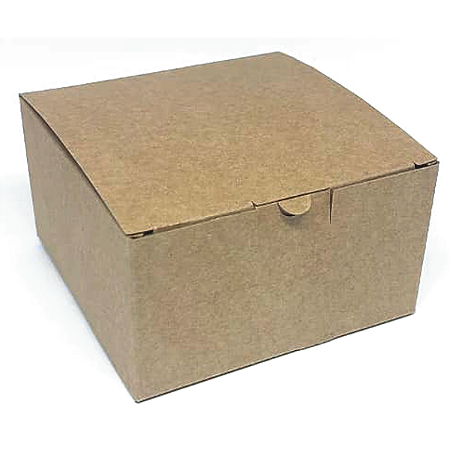 Caixinha 9x9x5 cm em kraft natural 280g - 25 unidades