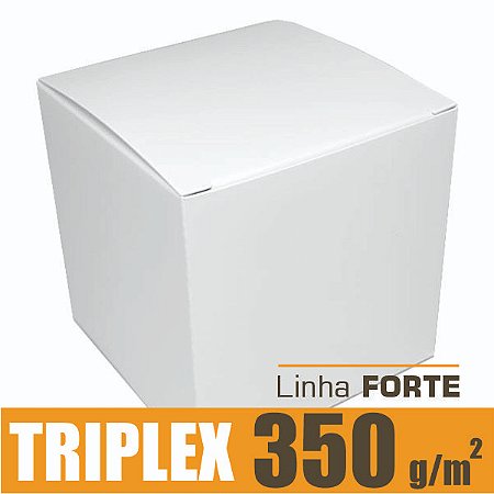 Caixinha padrão 8x8x8 cm em triplex branco 350g - unitário