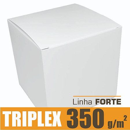Caixinha padrão 9x9x9 cm em triplex branco 350g - unitário