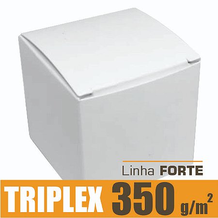 Caixinha padrão 5x5x5 cm em triplex branco 350g - unitário