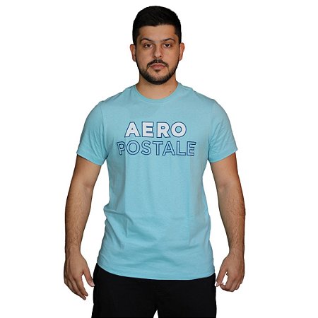 Camiseta AÉROPOSTALE Sílabas Mar Azul