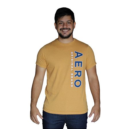 Camiseta AÉROPOSTALE Aero Original Brand Mostarda