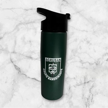 Garrafa Squeeze Alumínio Verde Oliva