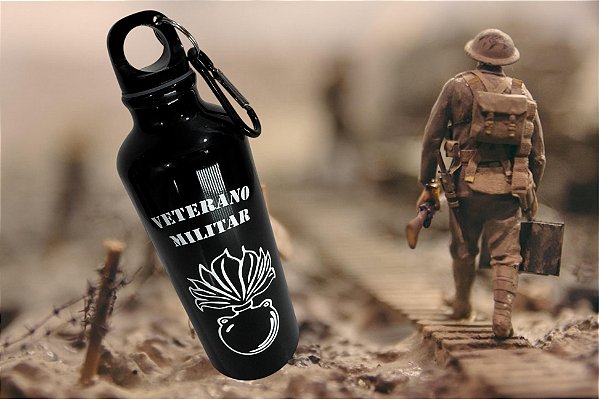 Garrafa de Alumínio tipo Granada Artilharia