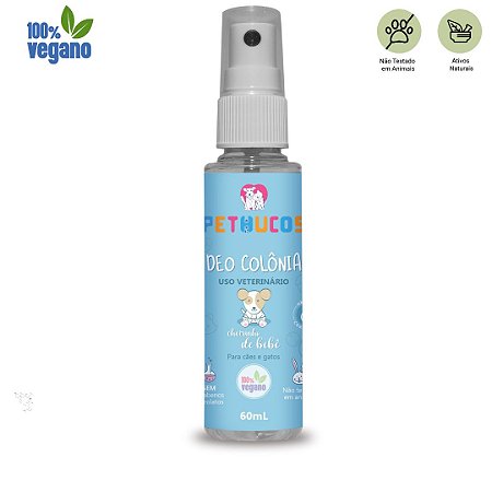 4.2. Deo colônia Vegana  para cães e gatos 60ml - Cheirinho de Bebe