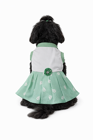 Roupa Pet em Malha M - Vestido (Medidas na Descrição do Anúncio)