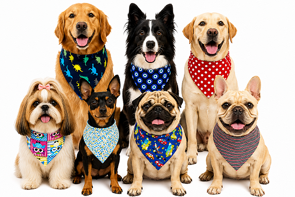 Bandanas Para Banho e Tosa - ATACADO