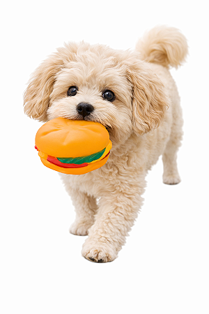 Brinquedo para Pet Hamburguer (Com Apito)