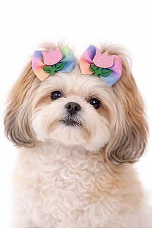 2 Laços Para Penteado Pet