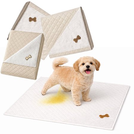 Kit 3 Tapetes Higiênicos Reutilizáveis Pet (Laváveis)