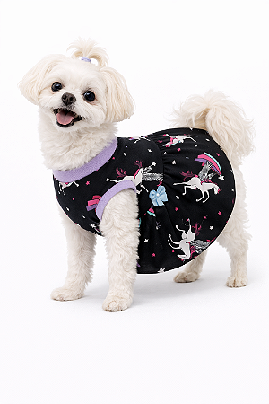 Vestido Pet em Malha GG (Medidas na Descrição do Anúncio)