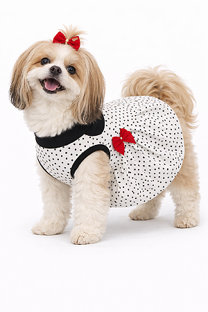 Vestido Pet em Malha GG (Medidas na Descrição do Anúncio)