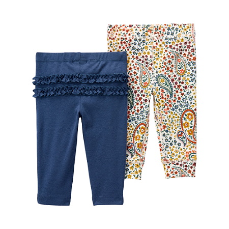 Conjunto Carter's 2 Peças Calça Estampa Flores