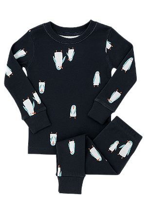 Pijama Carter's 2 Peças Pinguim Preto