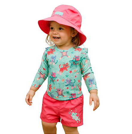 Conjunto UV Skinz  3 Peças - Estrela do Mar c/ Chapéu