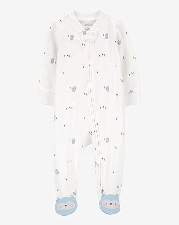 Macacão Carter's Malha Coruja - Zíper Bidirecional