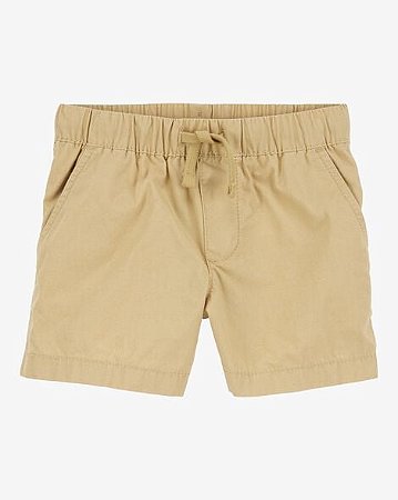 Shorts Carter's Sarja Bege Com Bolso