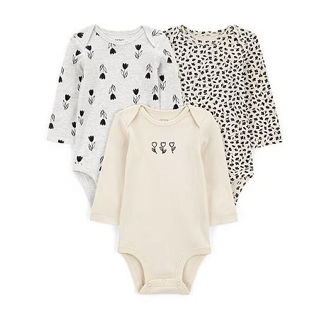 Kit Body Carter's Longo 3 Peças Mescla Tulipa
