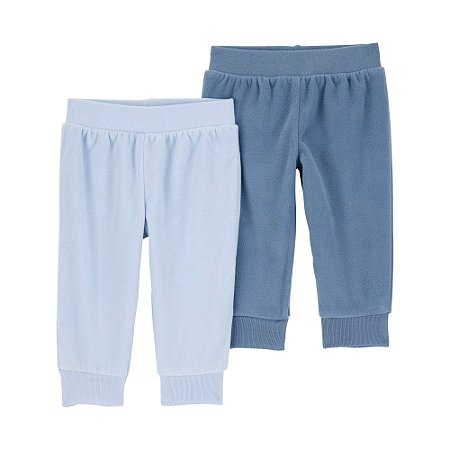 Kit Calça Carter's 2 Peças Fleece Azul