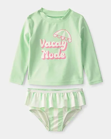 Conjunto Praia Carter's 2 Peças Verde Lima Vacay Mode