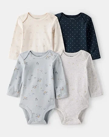 Kit Body Carter's Longo 4 Peças Multicor Unicórnio