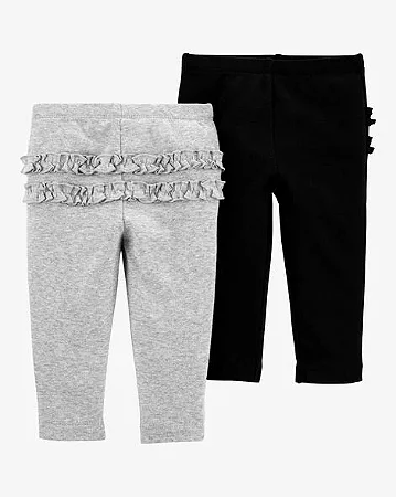 Kit Calça Carter's 2 peças Preta e Cinza