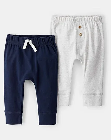 Kit Calça Carter's 2 peças Azul e Cinza Claro