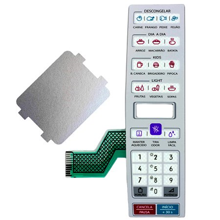 Membrana e placa mica microondas electrolux meo44 34 litros