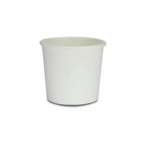Pote de Papel Biodegradável - Branco - 150 ML | 100 unid.