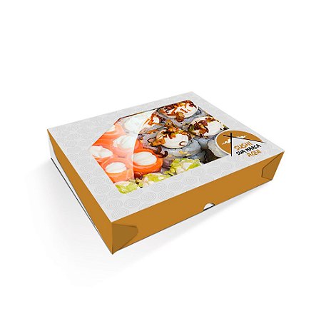 Embalagem Caixa de Sushi - Média | Personalizada