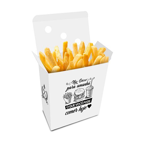 Embalagem Caixa de Batata Frita Delivery - 150gr | Branca
