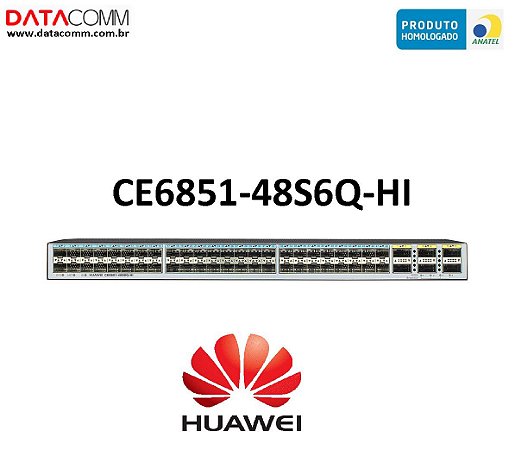 Switch Huawei CE6851-48S6Q-HI série 6800 Fonte Redundante DC Pdc-350wa-f