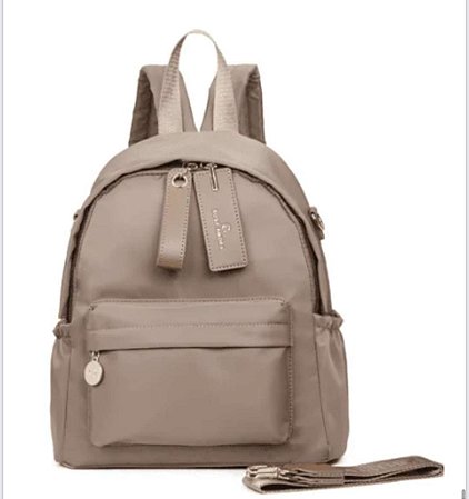 Mochila casual cor caqui