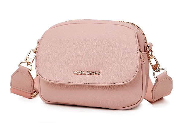 Bolsa charme rosa