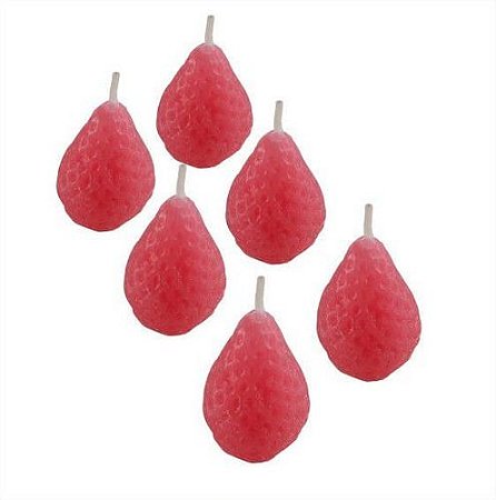Vela decorativa morango
