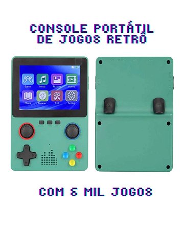Console portátil de jogos retrôs com 6000 games –  Oásis OIH-5911