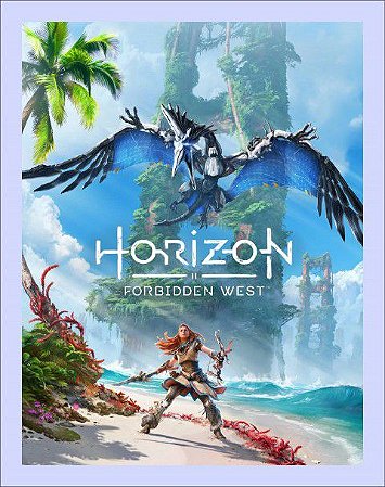 Quadro Gamer de metal para decoração - Horizon Forbidoen West - 30x40cm