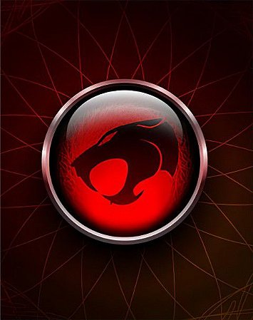 Quadro Gamer de metal para decoração - Thundercats - 30x40cm