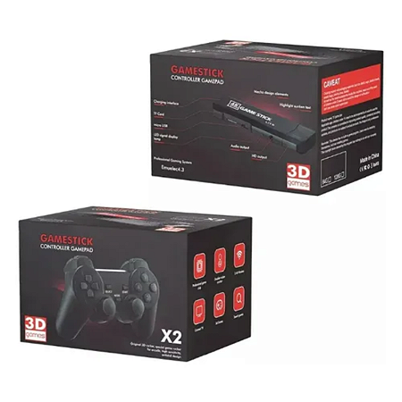 Console de jogos retrôs com 30.000 mil games – acompanha dois controles wireless