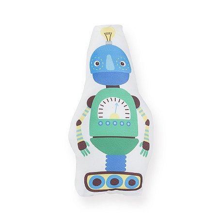 Almofada Infantil Robô Lâmpada Azul