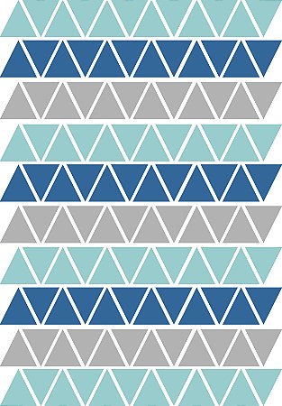 Adesivos de Parede Triângulos Azul
