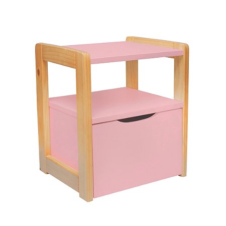 Mesa de Cabeceira Infantil - Rosa Blush