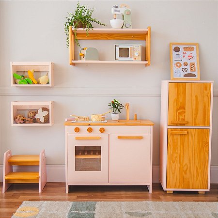 Mini Cozinha Infantil Pocket - Rosa