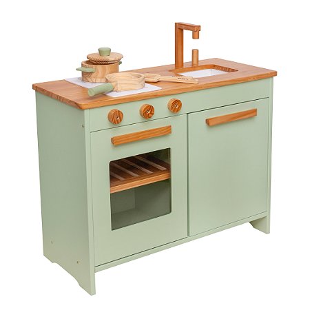 Mini Cozinha Infantil Pocket - Verde Oliva