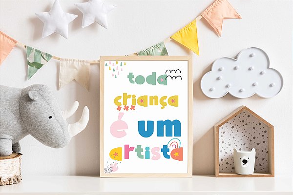 Quadro Infantil Artista