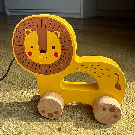 Brinquedo Leão De Puxar