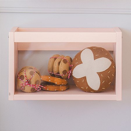 Prateleira Organizadora com Acrílico (Rosa)